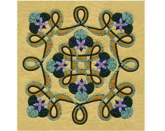 Maryanne's Bouquet - Celtic Bias Applique PDF Pattern