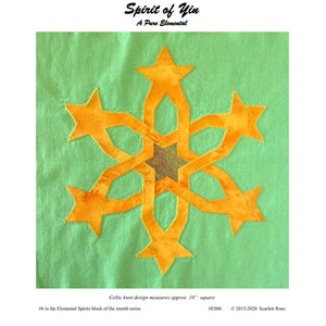 Spirit of Yin - Modern Applique Block pattern pdf