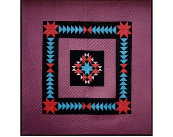 Amish Star - Modern Traditional Patchwork Quilt Pattern