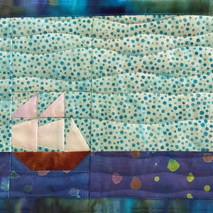 The Mayflower Modern Paperpieced Ship Pattern Pdf - Etsy