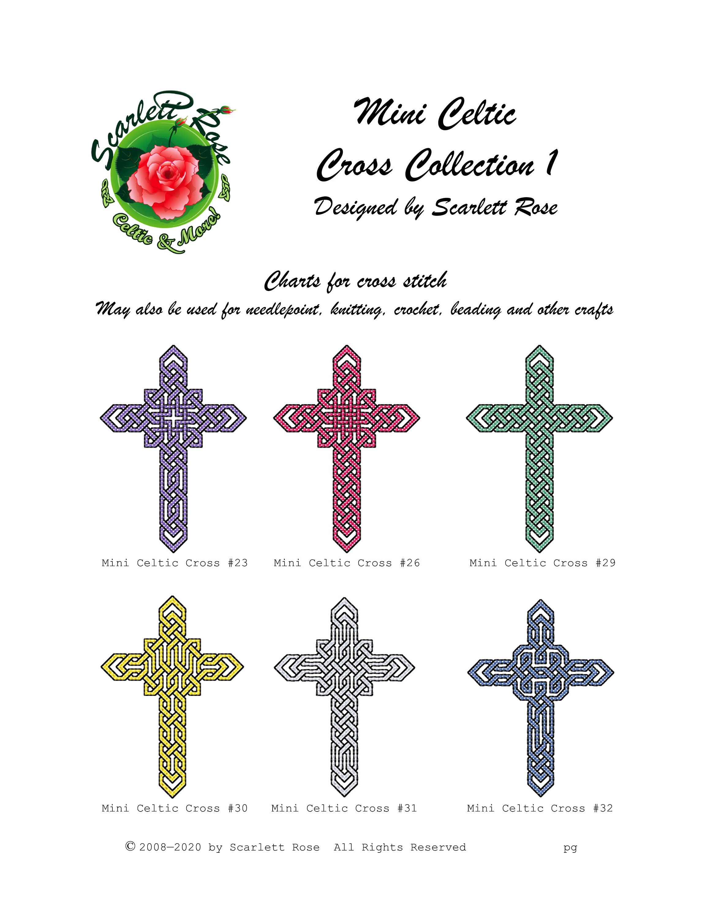 30 Cross Crochet Patterns: Elegant, Meaningful Designs for Bookmarks, Afghans, and Gifts 20 Mini Celtic Cross Collection 1