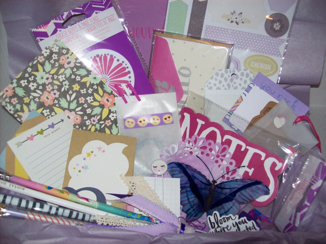 Purple Planner Accessories Kit / Stationery / Snail Mail Etsy
