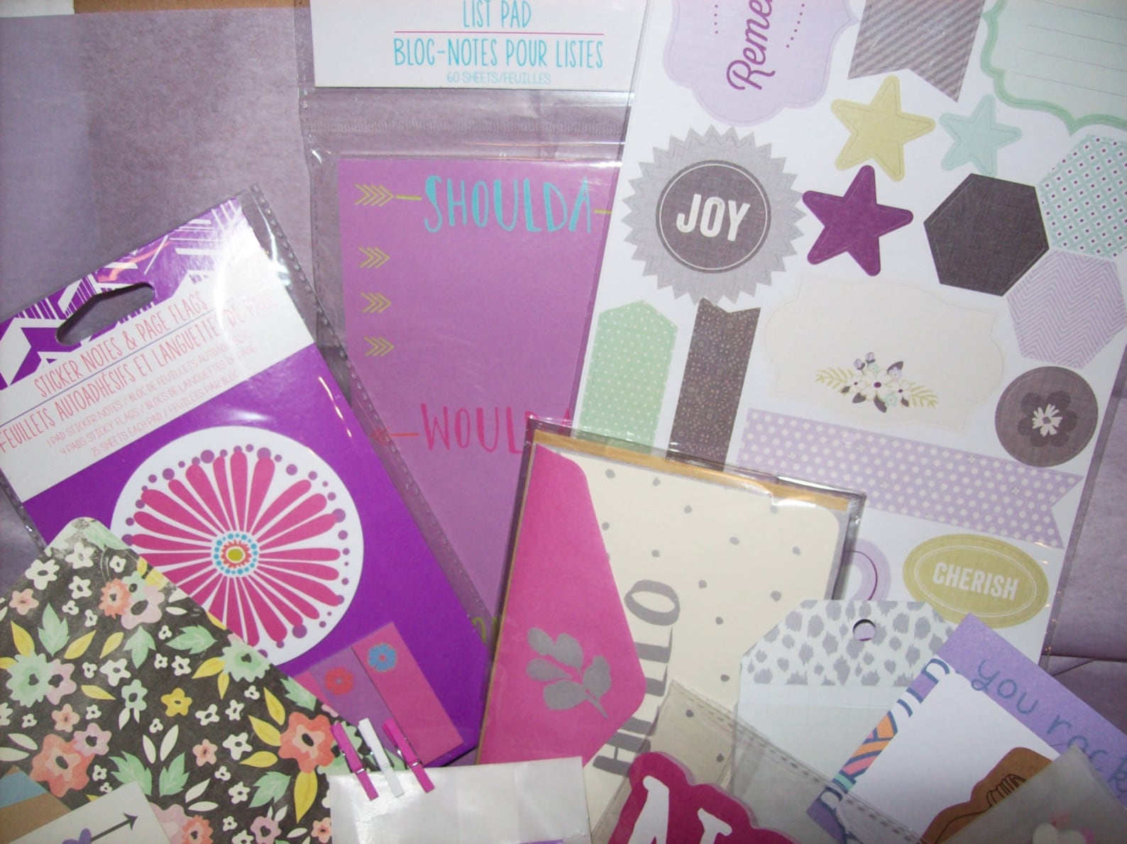 Purple Planner Accessories Kit / Stationery / Snail Mail Etsy