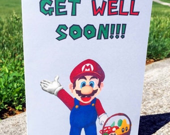 Mario Card Get Well Soon