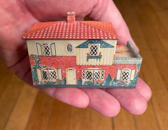 Dollhouse Miniature, 40s 50s Vintage replica doll house by à la miniature on Etsy