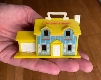 MINI Size Dollhouse Miniature, 60s 70s Vintage replica toy play house by à la miniature on Etsy