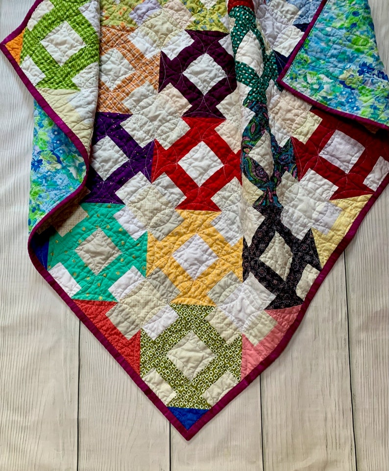 Jam and Butter A Modern Churn Dash Quilt Pattern Etsy