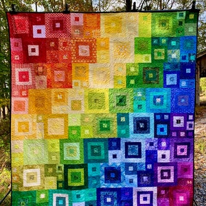 Right Angle Rainbow Quilt Pattern image 7