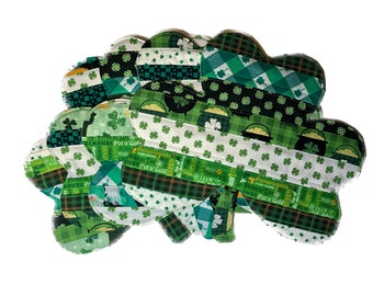 St. Patrick's Day Placemats, Quilt As You Go, Holiday Crafts, Shamrocks