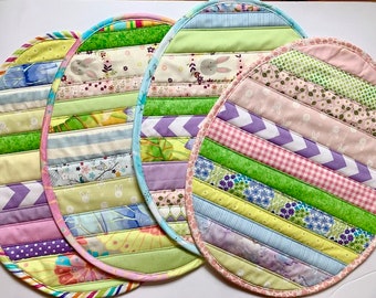 Easter Placemats Quilt-As-You-Go