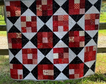 Argyle Nine Patch Downloadable Baby Quilt Pattern