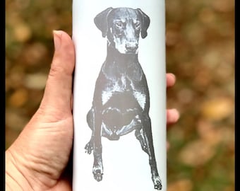 Custom, photo engraved universal Can Cooler, Vacuum Insulated Double Wall stainless Steel