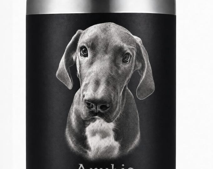 Custom, photo engraved lowball Stainless Steel Tumbler, with Lid, 12oz