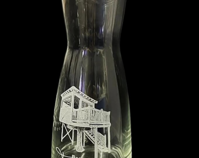 Photo engraved Carafe, Picture engraved glass wine decanter