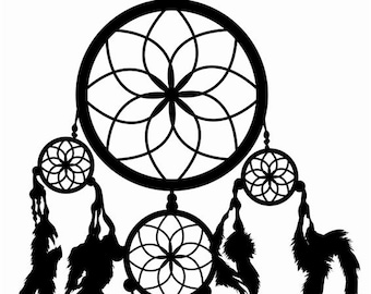 Boho Feathers Dreamcatcher Classic Car Decal