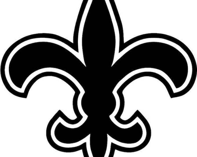 Fleur De Lis decal, Car or laptop Vinyl Decal
