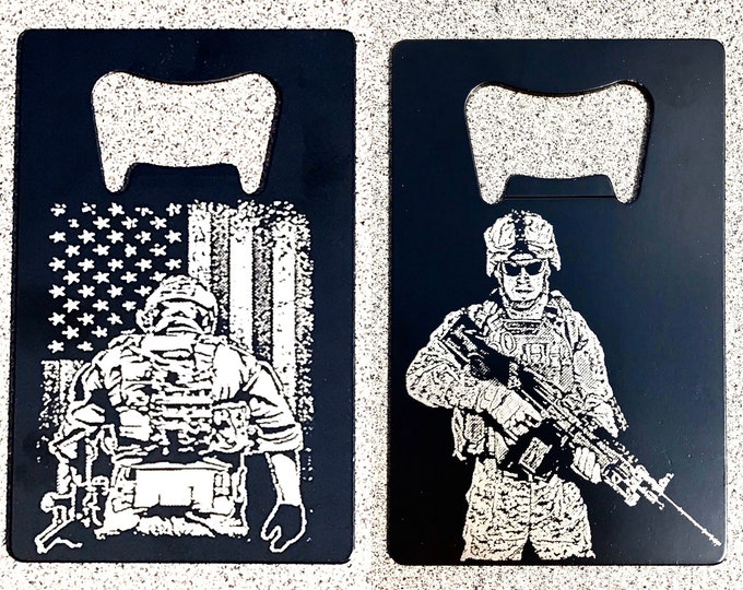 Photo Engraved Stainless Steel Bottle Opener