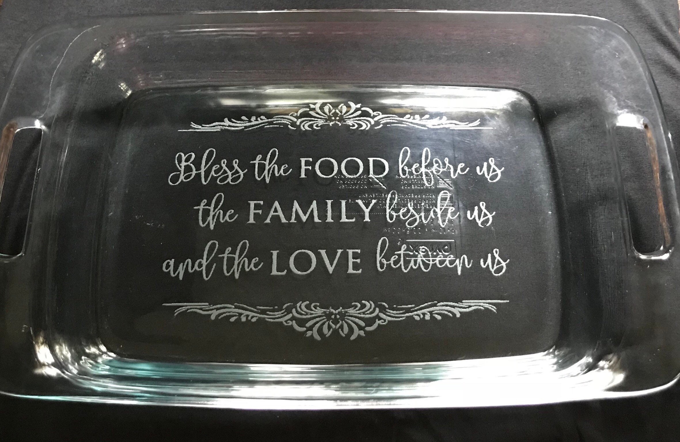 Recipe engraved customized Casserole Dish Personalized recipe Etsy