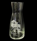 Photo engraved Carafe, Picture engraved glass wine decanter