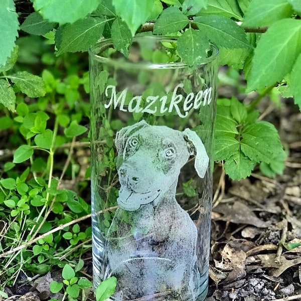 Personalized, Engraved Vase, Custom picture glass vase, Pet photo Vase, Anniversary, picture on glass Vase, Photo on Vase, Mom gift