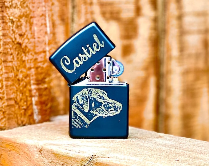Custom Photo engraved lighter, personalized flip top, waterproof lighter