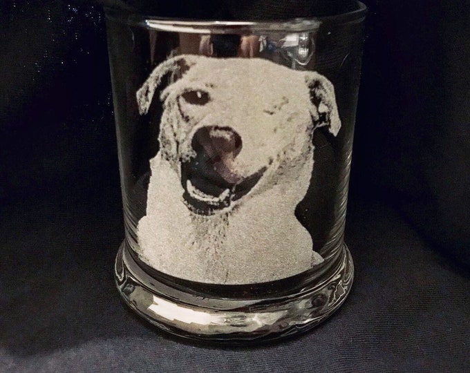 Personalized Photo Engraved Candleholder, Custom Memorial Gift