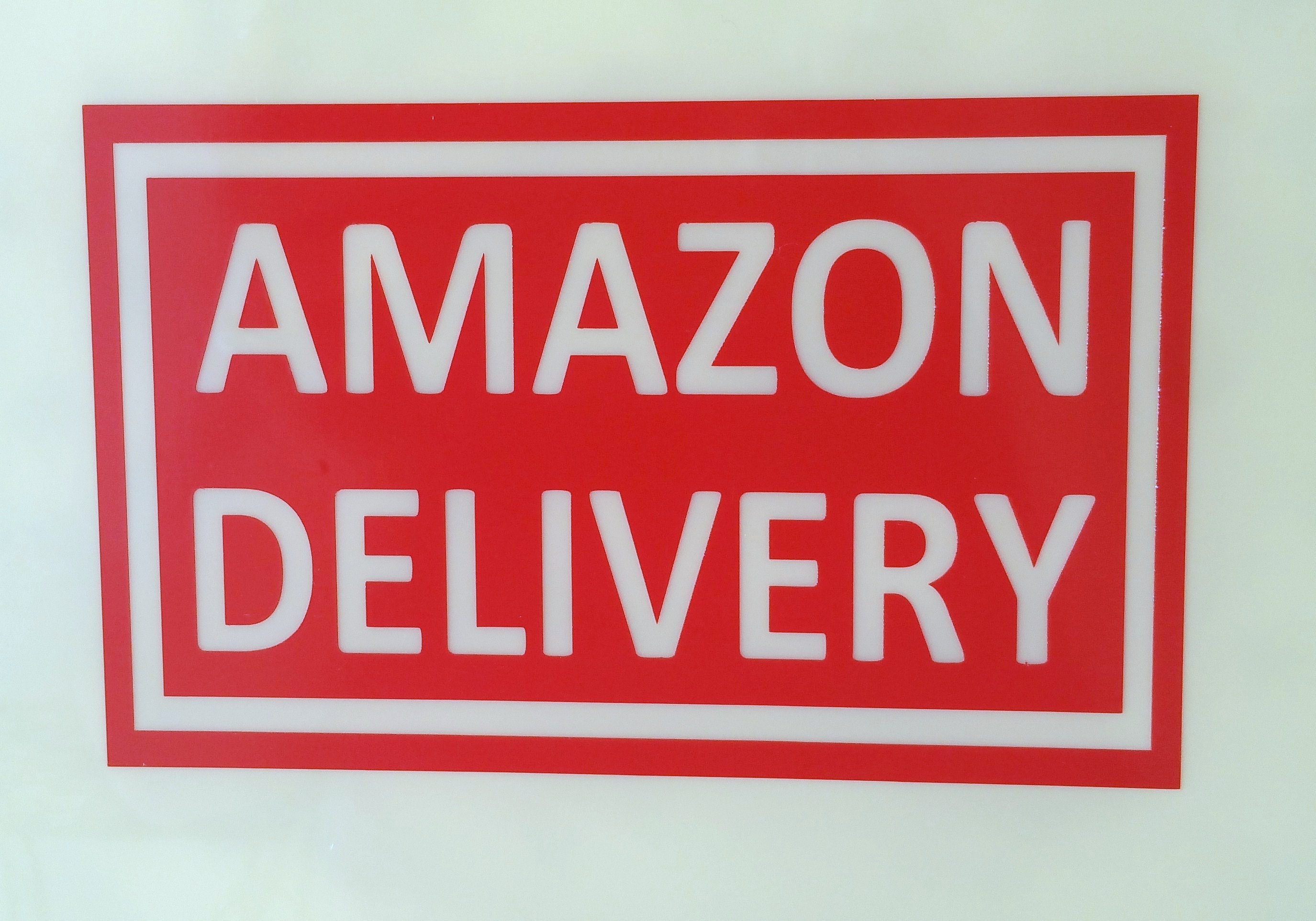 Sticker Amazon Delivery decal sign for wall door Etsy