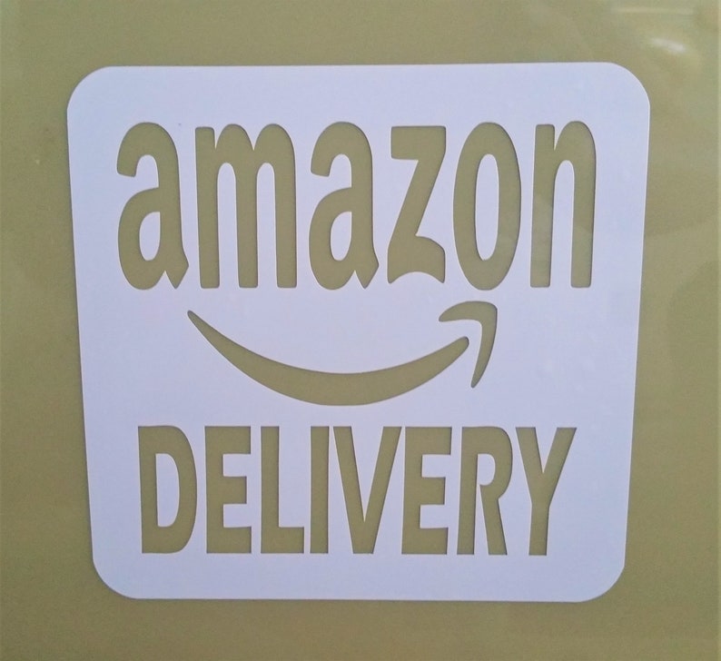 Sticker amazon Delivery Decal Sign for Wall Door Etsy