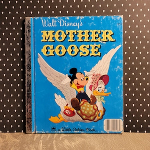 Vintage Little Golden Book - Walt Disney&#39;s Mother Goose 1952 classic childrens stories
