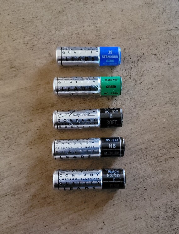 Autopoint Mechanical Pencil Lead Refills NOS Standard Real Etsy