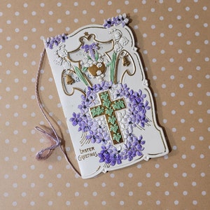 German Antique Embossed Easter Greeting Card