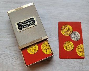 Set of Two Vintage Playing Cards / Swap Cards / Duratone ARRCO