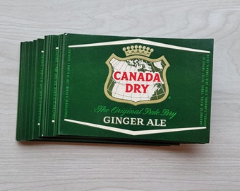 One Canada Dry Ginger Ale Label Authentic Vintage Paper Ephemera
