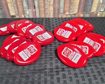Vintage Oval Rubber Squeeze Coin Purse advertising Coors Recycle Get Plastics St Louis MO Made in USA NOS Red For Better Environment