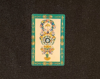 Two Vintage Swap Cards / Playing Cards / Journal Cards/ Elegant Ornate Floral Design Cards