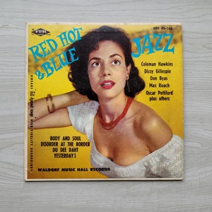 45 Vinyl Record  &quot;Red Hot and Blue Jazz&quot;/ Waldorf Hall Records/Dizzy Gillespie / Max Roach /