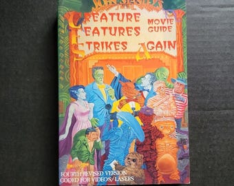 Vintage Book - John Stanleys Creature Features Movie Guide Strikes Again - 4th Revised Edition horror scary sci-fi movies
