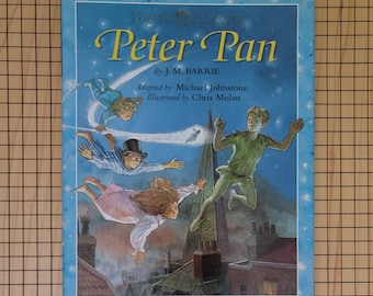 Children's book - Peter Pan by J. M. Barrie is a Hard cover book with dust jacket 1998 Family Learning Young Classics