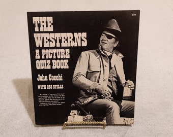 Vintage Hollywood - The Westerns - A Picture Quiz Book by John Cocchi with 238 stills John Wayne The Duke Rooster Cogburn