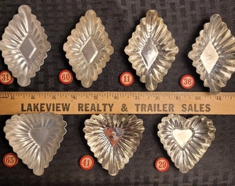 Vintage Fluted Tart Tins a wide variety to choose from! All Shapes and Sizes used mold molds tin