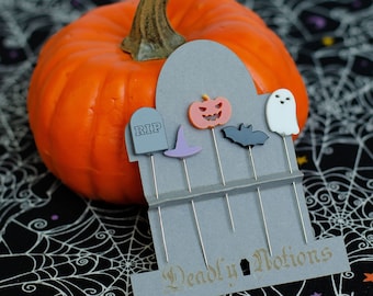 Deadly Notions ハロウィーン スペシャルエディション 不気味なヘッドピン (5 個セット)