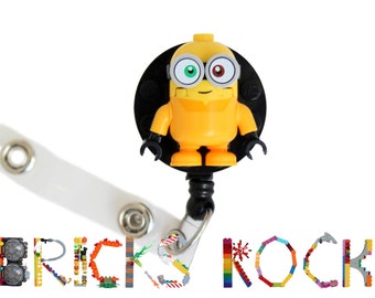 Minions™ Bob Badge Reel made with LEGO® Minifigure™- Pediatric - ID Badge Holder