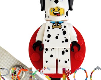 Dalmation Costume  - Badge Reel made with LEGO® - ID Badge Holder - Dog Lover