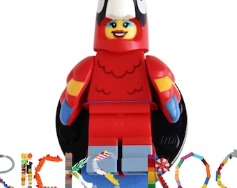 Parrot Costume  - Badge Reel made with LEGO® - ID Badge Holder - Bird Lover
