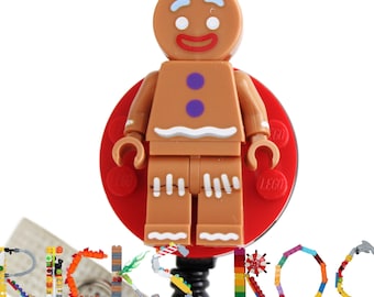 Gingy™ - Badge Reel made with LEGO® Pediatric - ID Badge Holder - Shrek™©
