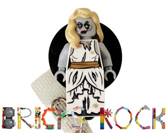 Zombie Bride - Badge Reel made with LEGO® - ID Badge Holder - Halloween