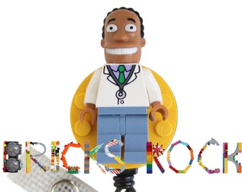 Dr. Hibbert™ Badge Reel made with LEGO® Minifigure™- Pediatric - ID Badge Holder - The Simpsons©