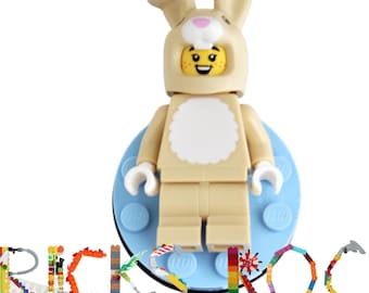 Bunny Costume  - Badge Reel made with LEGO® - ID Badge Holder - Animal Lover