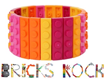 Starburst Bracelet made with 1x4 LEGO® bricks and pieces