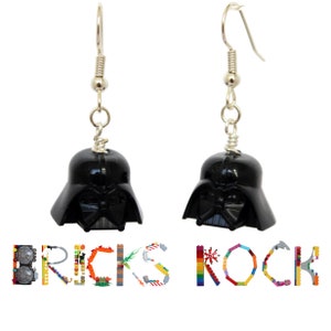 Darth Vader™ Helmets-  Earring Pair made with LEGO® pieces - Jewelry made with LEGO® pieces- Darth Vader™ earrings